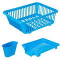 Plastic Sink Dish Drainer & Drying Rack | Kitchen Dish Organizer