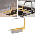 Telescopic Sink Storage Rack | Kitchen Dishwashing Organizer & Drain Basket