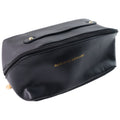 Premium Black Travel Makeup Toiletry Organizer Pouch With Zipper Handle (1 Pc)