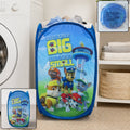 Foldable Laundry Basket Fabric Mesh Clothes Hamper (34x34x55cm)