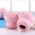 Facial Cleansing Brushes Cute Octopus Shape Silicone Scrubber (1pc)