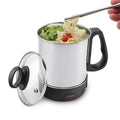 Stainless Steel Electric Multi Cooker Soup Pot with Lid | 800W 2.5 Ltr