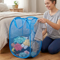 Foldable Mesh Laundry Basket With Handles Large (36x36x58cm)