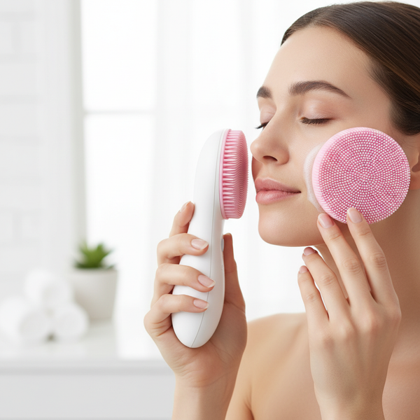 Silicone Usb Facial Cleansing Brush And Face Massager (1 Pc)