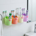 Wall Mounted Bathroom Toothbrush Holder Set (4 Pc)