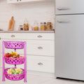 Round Multipurpose Plastic Storage Rack Organiser | Kitchen & Home