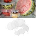Silicone Stretch Lids Food Cover Set | Freezer & Microwave Safe (6 Pcs)