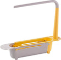 Telescopic Sink Storage Rack | Kitchen Dishwashing Organizer & Drain Basket