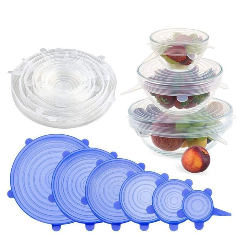 Silicone Stretchable Lid Set for Containers | Multi-Size Food Covers