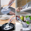 2 In 1 Soap-dispensing Dish Brush (Set)